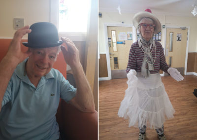 Residents in fancy dress for Icon Week at Princess Christian