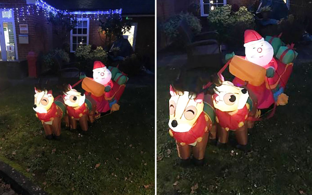 Princess Christian Care Home welcomes Santa and his sleigh