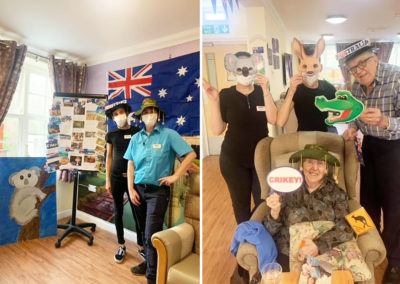 Australia Day celebrations and decorations at Princess Christian Care Home