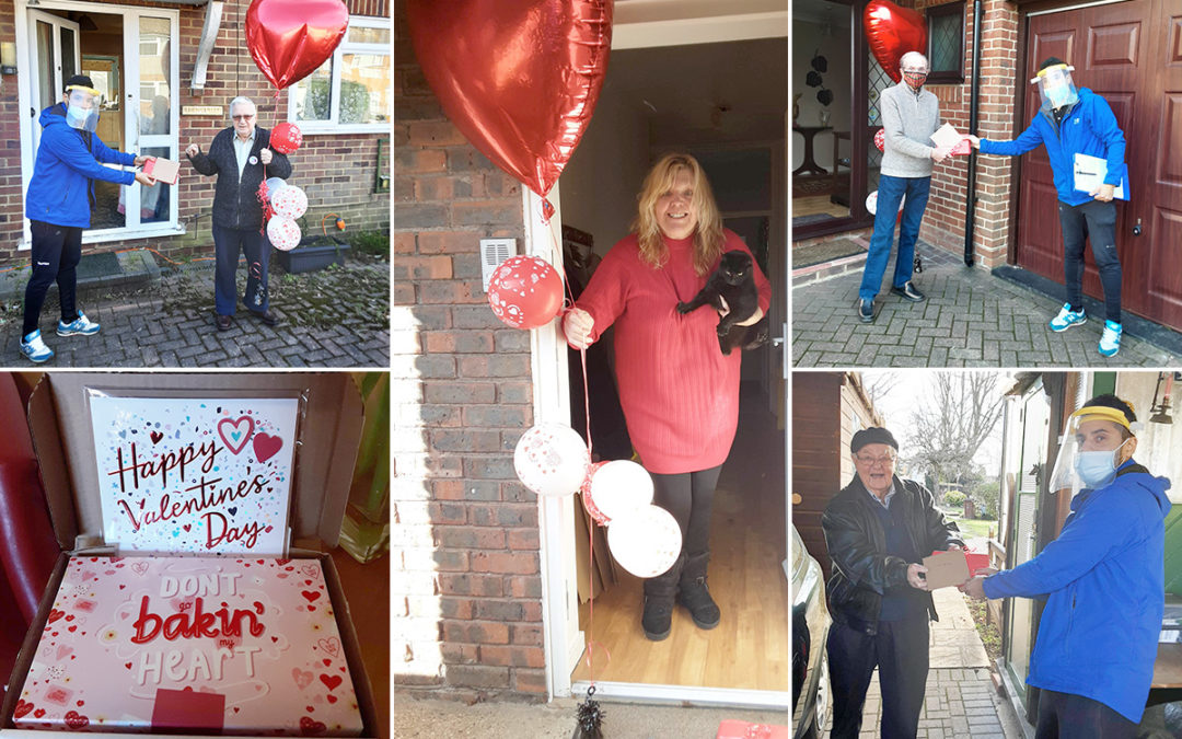Special Valentine deliveries from Princess Christian Care Home