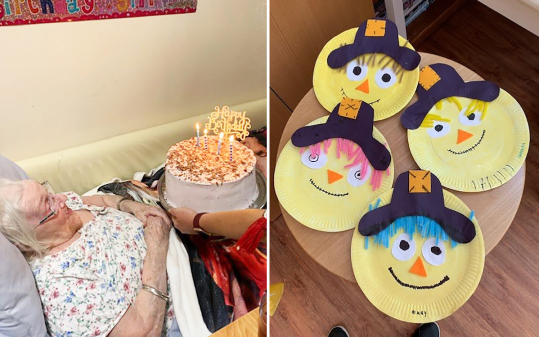 Birthday wishes and autumn crafts at Princess Christian Care Home
