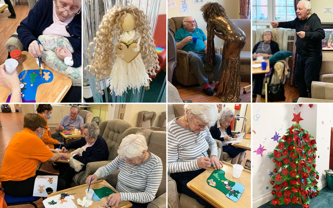 Festive preparations and music at Princess Christian Care Home