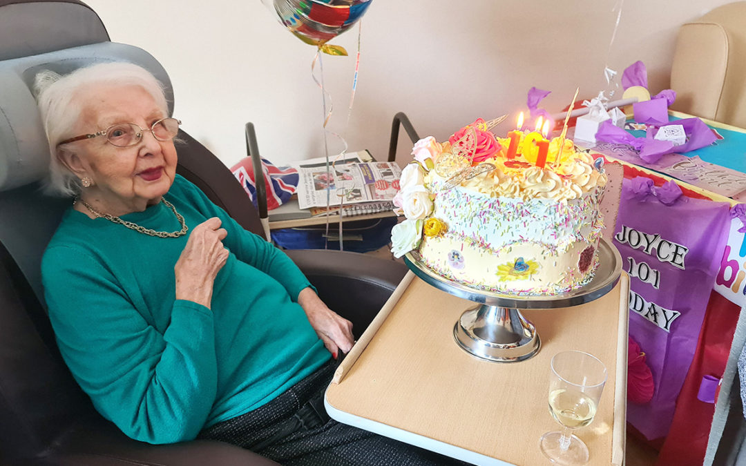 Happy 101st birthday to Joyce at Princess Christian Care Home