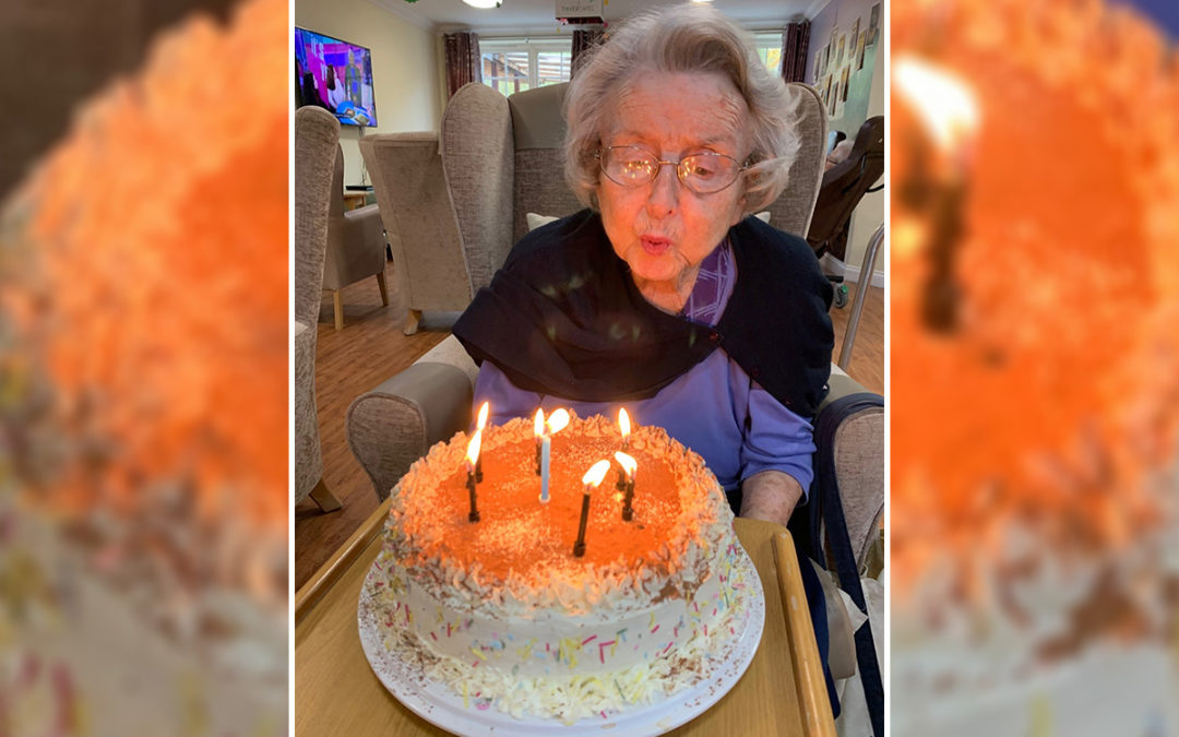 Marjorie’s birthday celebrations at Princess Christian Care Home