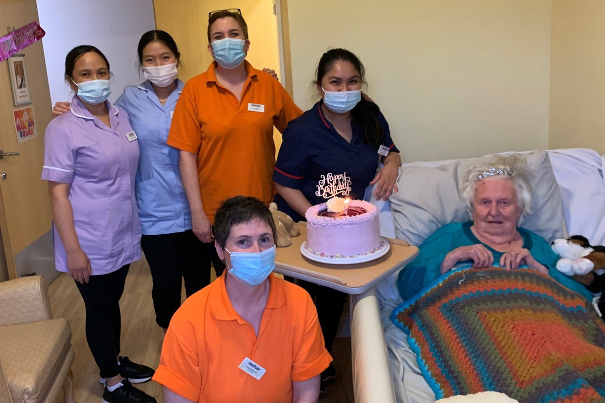 Happy birthday Queen Jean at Princess Christian Care Home