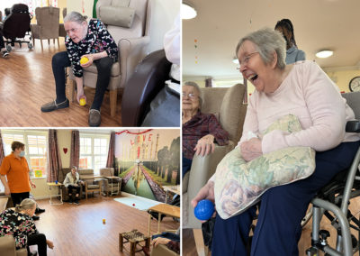 Games of boules at Princess Christian Care Home