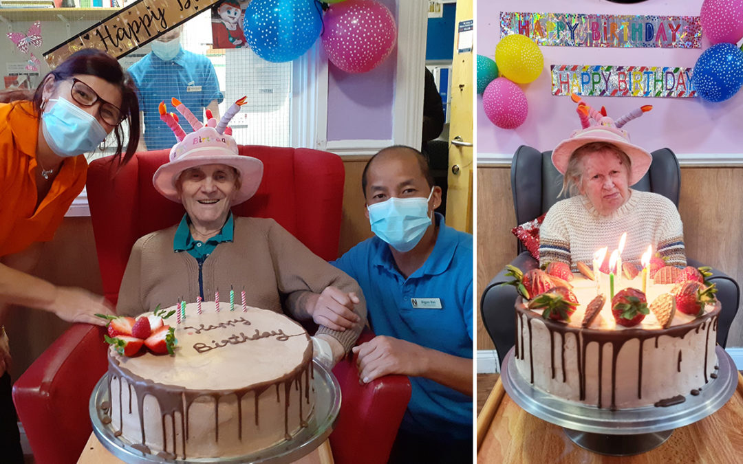 Happy birthday to Julio and Irma at Princess Christian Care Home