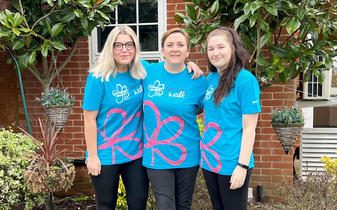 Princess Christian Care Home Staff walk for Alzheimers Society