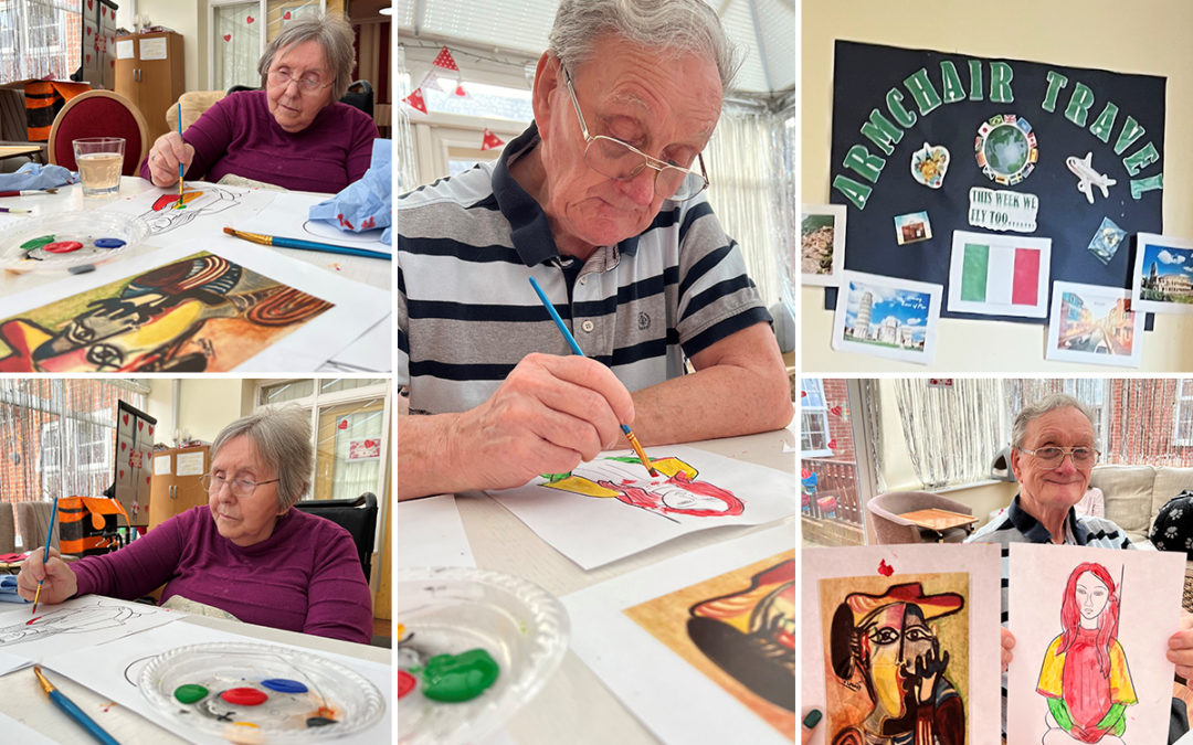 Picasso painting at Princess Christian Care Home