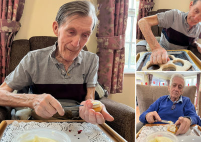 Valentines Day salt dough crafts and cupcake decorating at Princess Christian Care Home