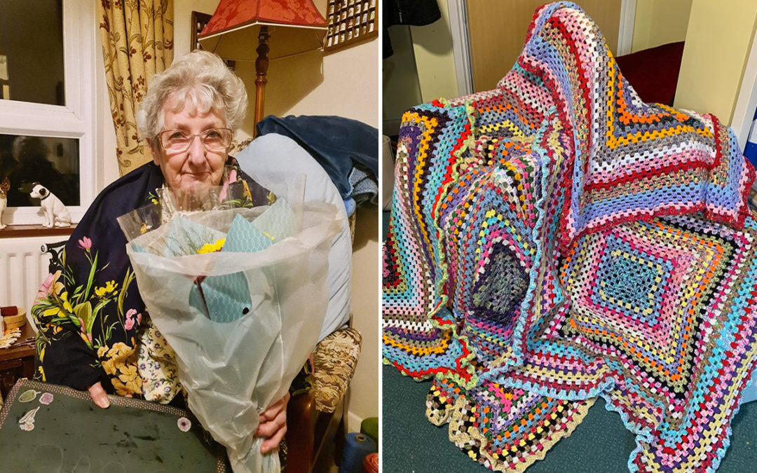 Princess Christian Care Home residents receive colourful crocheted blanket gifts