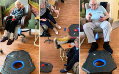 Princess Christian Care Home residents test their target skills