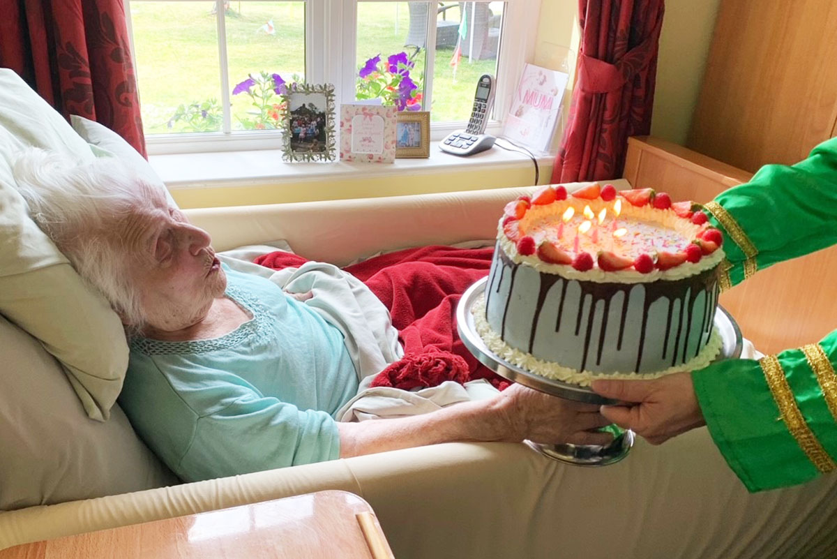 Happy birthday to Betty at Princess Christian Care Home