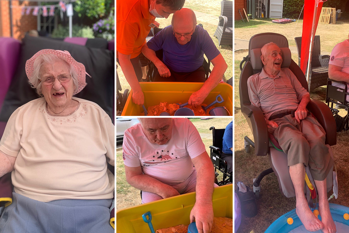 Pool party at Princess Christian Care Home