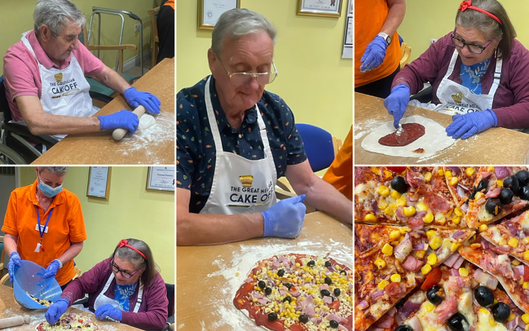 Princess Christian Care Home residents make perfect pizzas