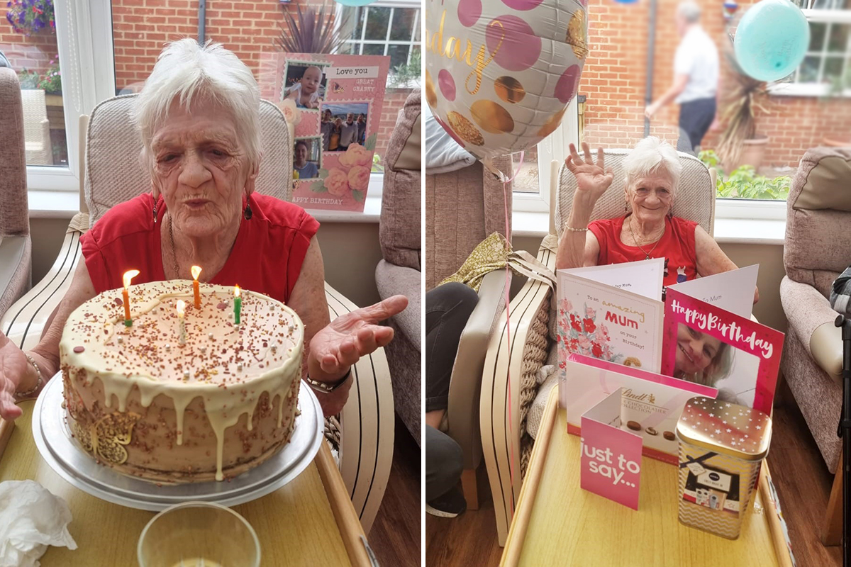 Birthday wishes for Doreen at Princess Christian Care Home