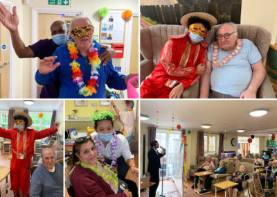 Carnival party vibes at Princess Christian Care Home