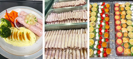 Boxing Day food spread from the Princess Christian Care Home Catering team