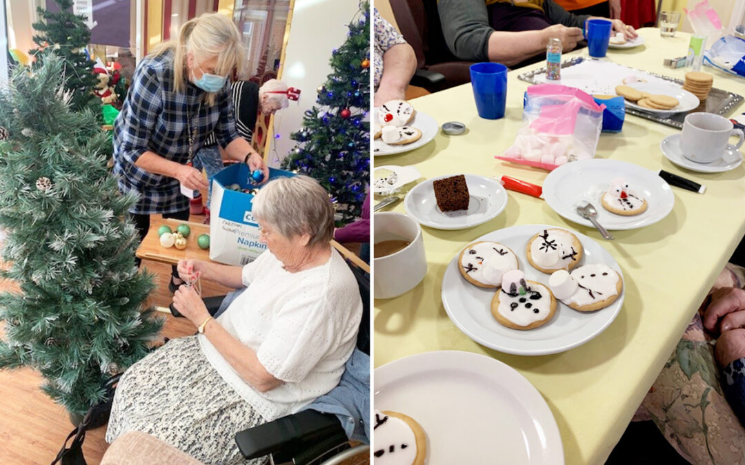 Singalong and snowman biscuits at Princess Christian Care Home