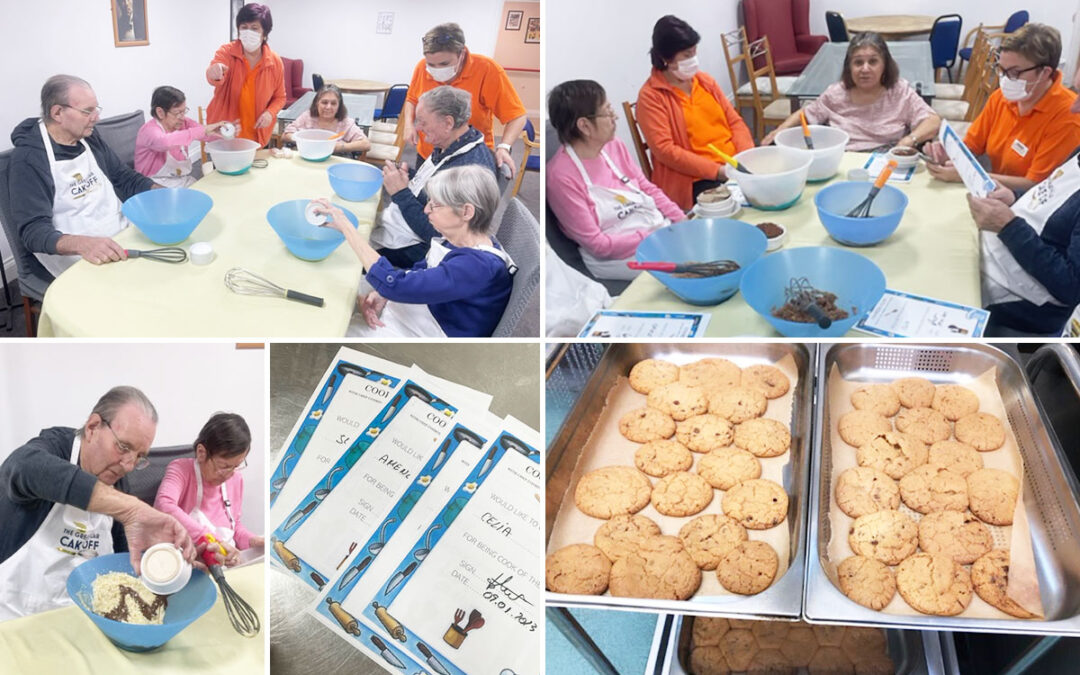Cooking Club biscuits at Princess Christian Care Home