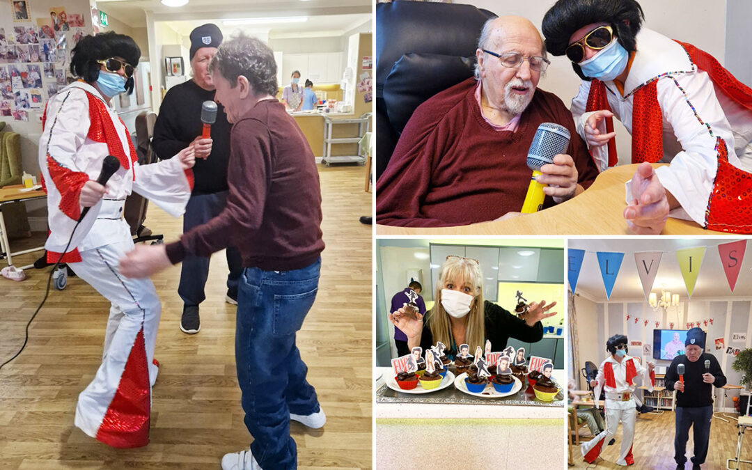 Princess Christian Care Home residents enjoy a visit from Elvis