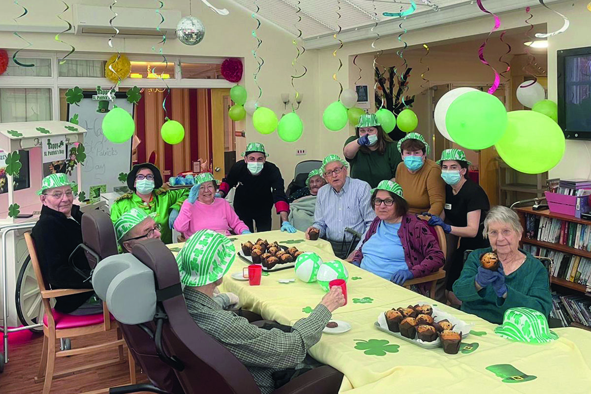 St Patricks Day Cooking Club at Princess Christian Care Home