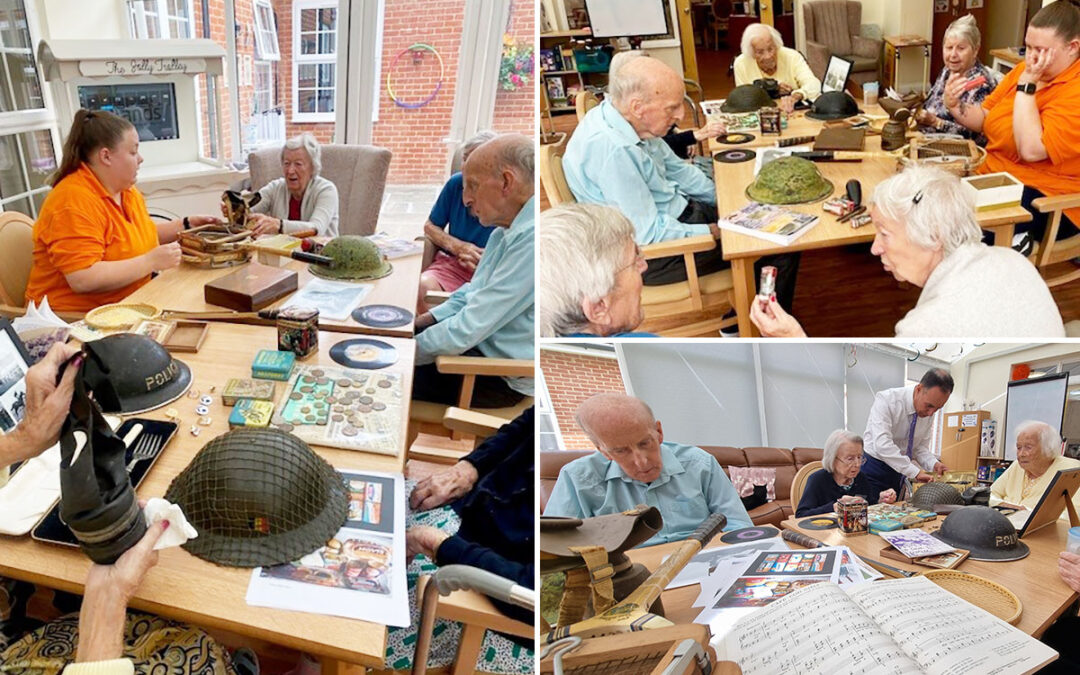 Princess Christian Care Home residents enjoy reminiscing with items from the past
