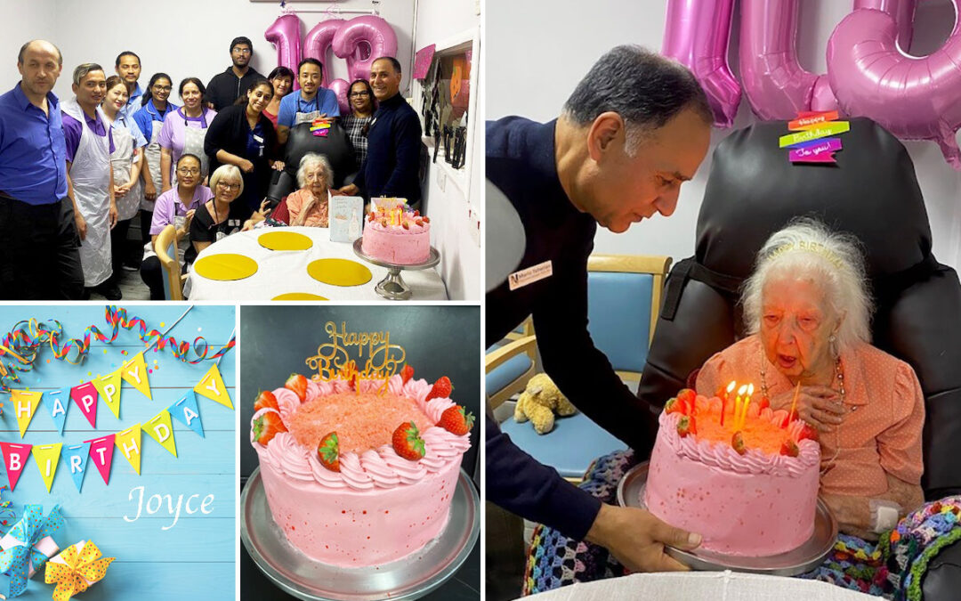 Joyce celebrates turning 103 at Princess Christian Care Home