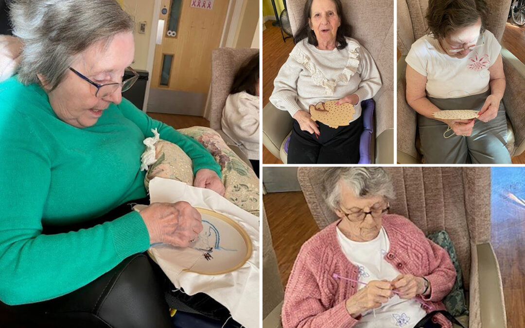 Knit and Natter Club at Princess Christian Care Home