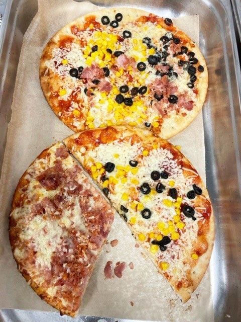 Homemade pizzas at Princess Christian Care Home