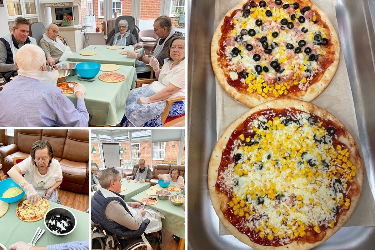National Pizza Day Cooking Club at Princess Christian Care Home