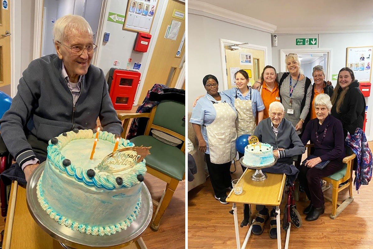Birthday wishes for Raymond at Princess Christian Care Home