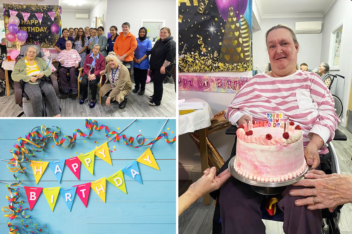 Birthday wishes for Sally at Princess Christian Care Home