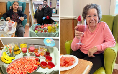 Delicious treats for Nutrition and Hydration Week at Princess Christian Care Home