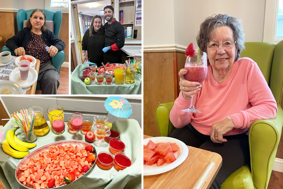 Delicious treats for Nutrition and Hydration Week at Princess Christian Care Home