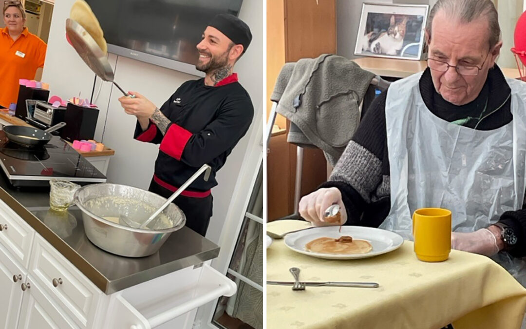 Pancake Day Cooking Club at Princess Christian Care Home